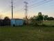 Backyard with well maintained grass and a shed at 3804 Janie Ct, Orlando, FL 32822