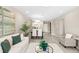 Spacious open-concept living and dining room area with modern, neutral decor at 7573 Laureate Blvd # 1301, Orlando, FL 32827
