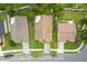 Birds eye view of a neighborhood home featuring a well maintained yard at 1611 Sand Key Cir, Oviedo, FL 32765