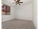 Bedroom with grey carpet and ceiling fan at 10064 Silver Laurel Way, Orlando, FL 32832