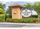 Fountain Parke at Lake Mary signage featuring an elegant design surrounded by lush greenery at 2444 Lobelia Dr, Lake Mary, FL 32746