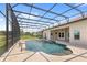 Resort-style pool with screened enclosure and patio at 31722 Red Tail Blvd, Sorrento, FL 32776