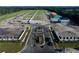 Aerial view of new homes and landscaping in a residential community at 1189 Basalt Ln, Sanford, FL 32771
