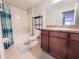 Bathroom with tub, toilet, and vanity at 261 Carina Cir, Sanford, FL 32773