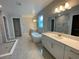 Luxurious Primary bathroom with soaking tub, double vanity, and walk-in shower at 2522 Cedar Shake Ct, Oviedo, FL 32765