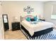 Spacious bedroom with a comfortable bed and stylish furnishings at 3201 Songbird Cir, Harmony, FL 34773