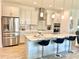 Modern kitchen with stainless steel appliances and an island at 3201 Songbird Cir, Harmony, FL 34773