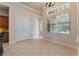 Breakfast nook with tile floor and view of the pool at 6533 Cartmel Ln, Windermere, FL 34786