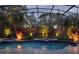 Inviting screened pool with lighting at 6533 Cartmel Ln, Windermere, FL 34786