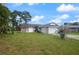 Charming single-story home with a two-car garage and a well-manicured lawn under a blue sky at 2921 Omaha Dr, Deltona, FL 32738