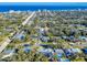 Aerial view of a house on Ocean Ave near the water at 606 S Pine St, New Smyrna Beach, FL 32169