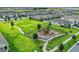 Aerial view of a playground with walking path, located in a residential community at 2321 Tay Wes Dr, Saint Cloud, FL 34771