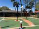 Enjoy a fun splash pad with overhead bucket dumps and interactive water features for all ages at 1801 James St, South Daytona, FL 32119