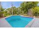 In-ground pool surrounded by lush landscaping at 1521 Oxford Rd, Maitland, FL 32751