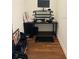 Home office with a standup desk setup, providing a productive and organized workspace at 737 Trillium Ct, Debary, FL 32713