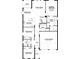 Detailed floor plan showcasing the layout of a three-bedroom, two-bath home at 16875 Muskgrass Dr, Winter Garden, FL 34787