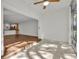 Open dining area with wood-look floors offering views into the kitchen and living areas at 700 Melrose Ave J 1 Ave # J1, Winter Park, FL 32789