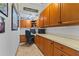 Home office with built-in cabinetry and workspace at 5155 Lake Deeson Woods Ct, Lakeland, FL 33805