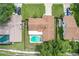 Aerial view showcasing a home's location and neighborhood at 104 E Berkshire Cir, Longwood, FL 32779