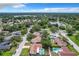 High-angle view of homes, streets, and neighborhood landscape at 104 E Berkshire Cir, Longwood, FL 32779