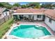 Inviting backyard oasis featuring a refreshing pool, patio, and lush landscaping at 104 E Berkshire Cir, Longwood, FL 32779
