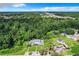 Expansive aerial view showing the home nestled within a lush, green landscape and neighborhood at 1624 Rivers Edge Dr, Orlando, FL 32825