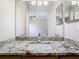 Close up view of granite countertop and basin in bathroom at 1624 Rivers Edge Dr, Orlando, FL 32825