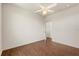 Bedroom with wood flooring and a ceiling fan at 821 E Story Rd, Winter Garden, FL 34787