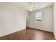 Bedroom with wood flooring and a ceiling fan at 821 E Story Rd, Winter Garden, FL 34787