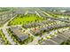 Aerial view of house in residential neighborhood at 16467 Olive Hill Dr, Winter Garden, FL 34787