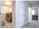 Convenient laundry room with washer and dryer at 16467 Olive Hill Dr, Winter Garden, FL 34787