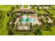 Resort-style pool with lounge areas at 16467 Olive Hill Dr, Winter Garden, FL 34787