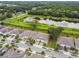 An aerial view of a charming neighborhood and single-story homes with lush landscaping at 1862 Overcup Ave, Saint Cloud, FL 34771