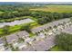 A beautiful view of a residential community and single-story homes nestled among lush trees and a pond at 1862 Overcup Ave, Saint Cloud, FL 34771