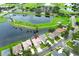 Overhead view of a home near a pond and golf course, showcasing its location at 14126 Fox Glove St, Winter Garden, FL 34787