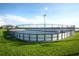 Outdoor hockey rink surrounded by a chain link fence and green grass at 14126 Fox Glove St, Winter Garden, FL 34787
