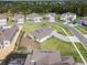 Aerial view of single-Gathering home featuring lush lawn, landscaping, and screened pool at 16033 Barkly Ridge Ct, Winter Garden, FL 34787