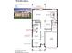 First floor plan showing layout with great room, kitchen, flex room and 3-car garage at 1694 Pinecliff Dr, Apopka, FL 32703