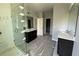 Spa-like bathroom with a large shower and double vanity at 1181 Basalt Ln, Sanford, FL 32771