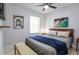 Relaxing main bedroom showcasing a window view and serene color scheme at 10544 Wyndcliff Dr, Orlando, FL 32817