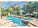 Inviting heated pool and spa with screened enclosure at 8168 Via Bella Notte, Orlando, FL 32836