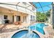 Large pool and spa with screened patio and grill at 8168 Via Bella Notte, Orlando, FL 32836