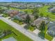 Aerial view of houses and street at 525 Aster Dr, Davenport, FL 33897