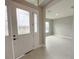 Elegant foyer featuring decorative glass front doors and tile flooring leading into the home at 3271 Roseville Dr, Apopka, FL 32712