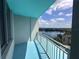 Gorgeous balcony view of a lake with fountain and blue sky at 322 E Central Blvd # 1214, Orlando, FL 32801