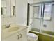 Bathroom with shower/tub combo and vanity at 858 Darwin Dr, Altamonte Springs, FL 32701