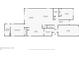 Floor plan highlighting room dimensions and layout on the first floor, including the kitchen, living room, and bedrooms at 8938 Cabot Cliffs Dr, Davenport, FL 33896