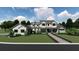 Rendering of a two-story home featuring a stone walkway and landscaped front yard at 405 Long And Winding Rd, Howey In The Hills, FL 34737