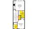 Layout of a primary bedroom, bedroom 2, laundry, and primary bath with labeled dimensions at 2110 Whitney Marsh Aly, Orlando, FL 32804