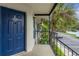 Balcony shot showing parking area near the building entrance at 3651 N Goldenrod Rd # 204, Winter Park, FL 32792